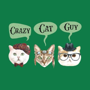 Crazy Cat Guy T-Shirt