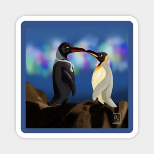 Penguins Aziraphale and Crowley Magnet
