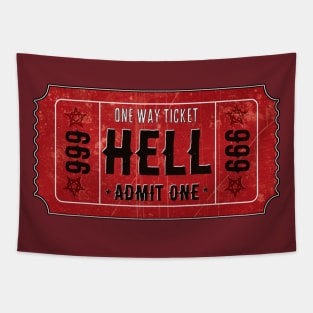 Ticket To Hell - The Mark Of The Beast. Tapestry