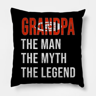 Grand Father Tunisian Grandpa The Man The Myth The Legend - Gift for Tunisian Dad With Roots From  Tunisia Pillow