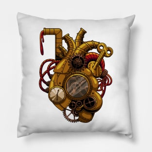 heart steampunk Pillow