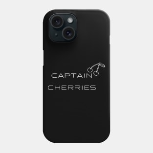 Captain Cherries Typography White Design Phone Case