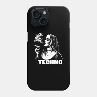 Renaissance Beats: Smoking Nun Techno Tee Phone Case