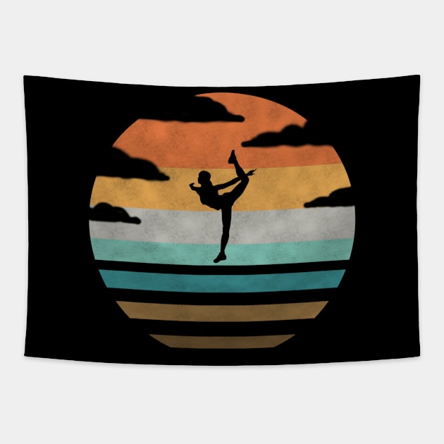 Vintage Sunset Sailing Gift Tapestry by RRDESIGN