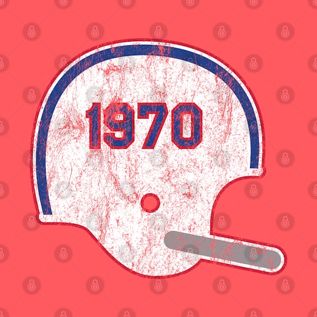 Buffalo Bills Year Founded Vintage Helmet by Rad Love