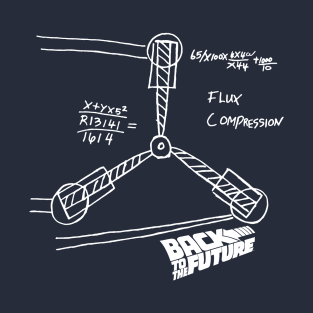 Flux Capacitor Sketch Back To The Future T-Shirt