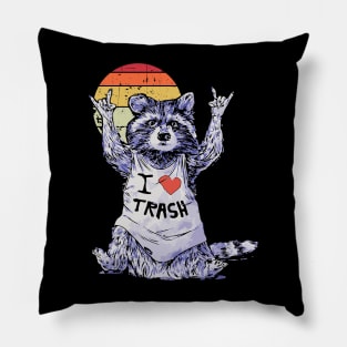 I Love Trash - Trash Panda Pillow