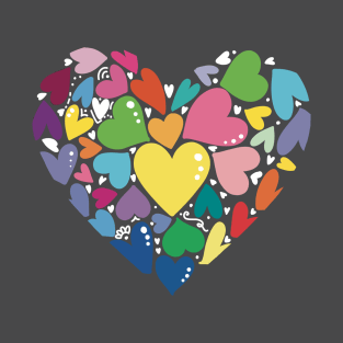 Rainbow Hearts: Love's Kaleidoscope T-Shirt