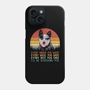 Retro Australian Cattle Every Snack You Make Every Meal You Bake Phone Case