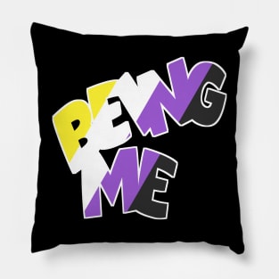 Being Me Nonbinary Pillow