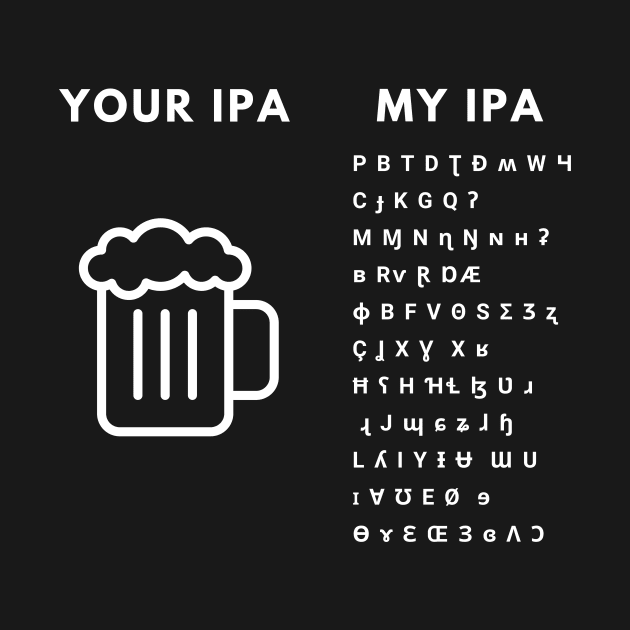 IPA Beer Alphabet Funny Desing by mon-