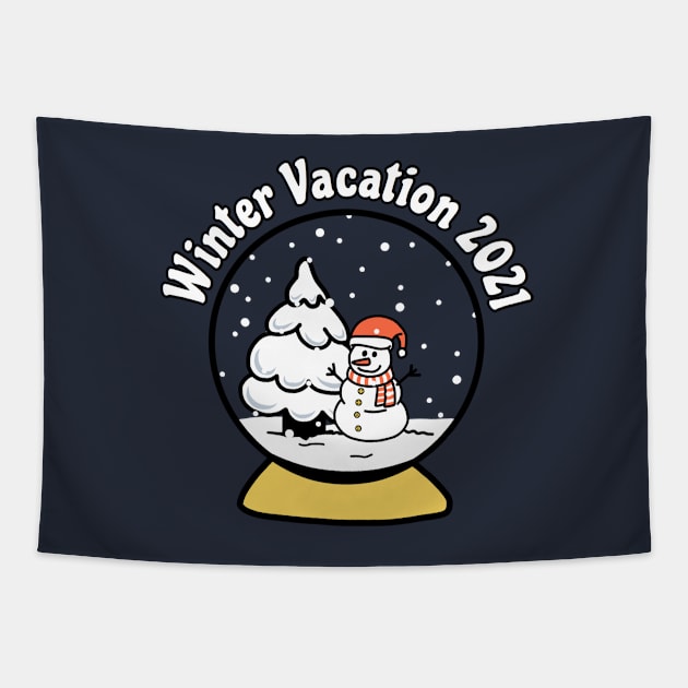 Winter Vacation 2021 Tapestry by faiiryliite