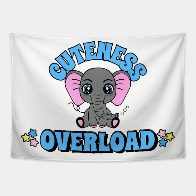 CUTENESS Overload Funny Elephant. Tapestry by SartorisArt1