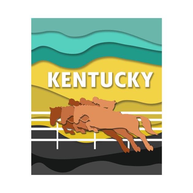 Kentucky Horses Raicing Design by Fersan