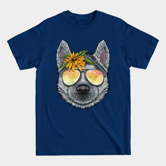 Discover Summer Siberian Husky Tropical Holiday Summer Beach Vacation - Summer Husky - T-Shirt