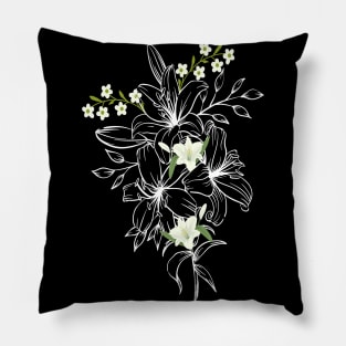 Colourful Flower For Flowers Lovers Pillow