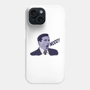 Michael Scott Yelling No! Phone Case