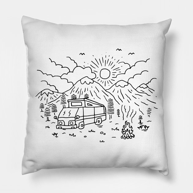 Wander (for Light) Pillow by quilimo