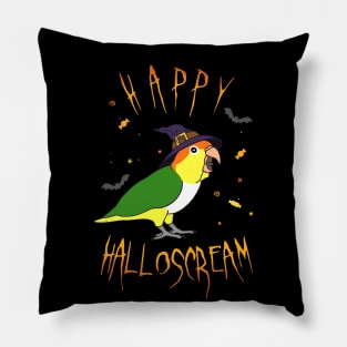 Happy Halloscream White Bellied Caique Pillow