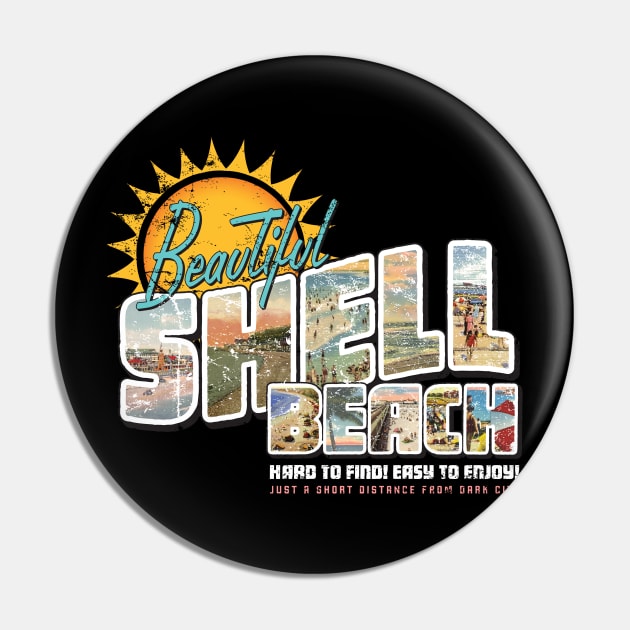 Beautiful Shell Beach Pin by MindsparkCreative