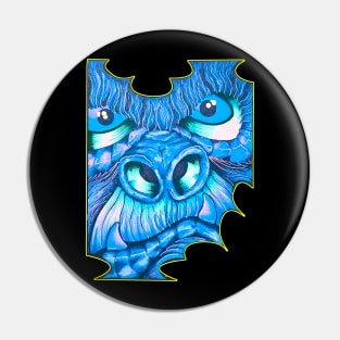 Blue Gorilla Face Pin