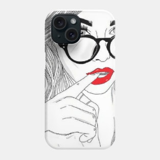 Red lipstick Phone Case