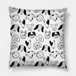 Cute dog drawings Pillow