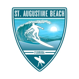 Surf St Augustine Beach Florida T-Shirt