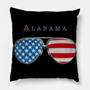 USA GLASSES ALABAMA Pillow