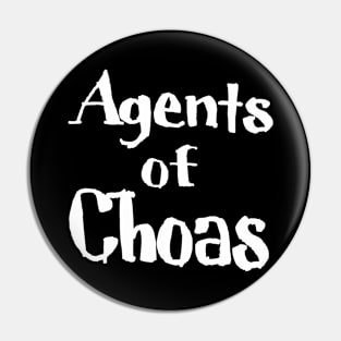 Agents of Chaos - White - Front Pin