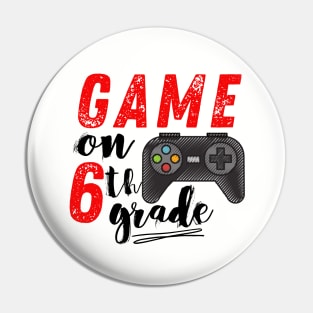 Game On 6th Grade Back to School Pin