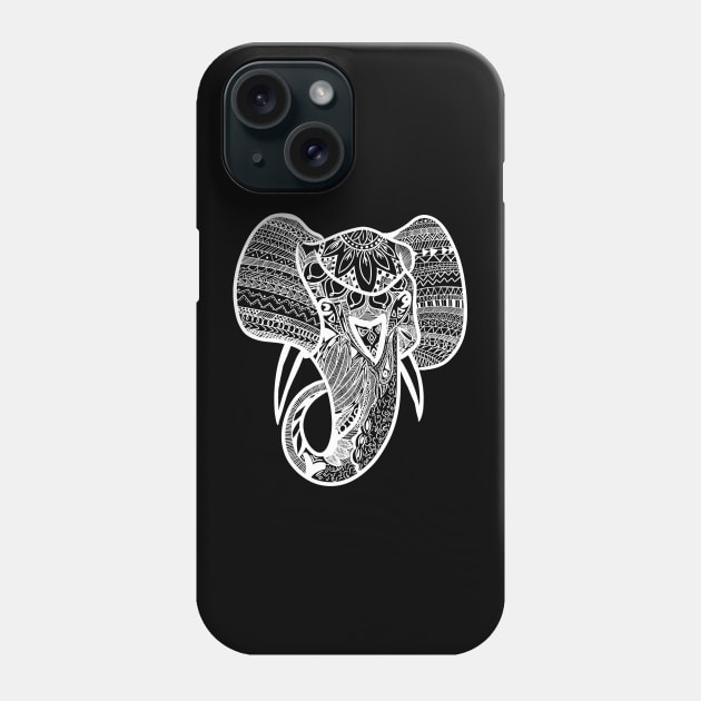 Mandala Elephant Phone Case by A Comic Wizard