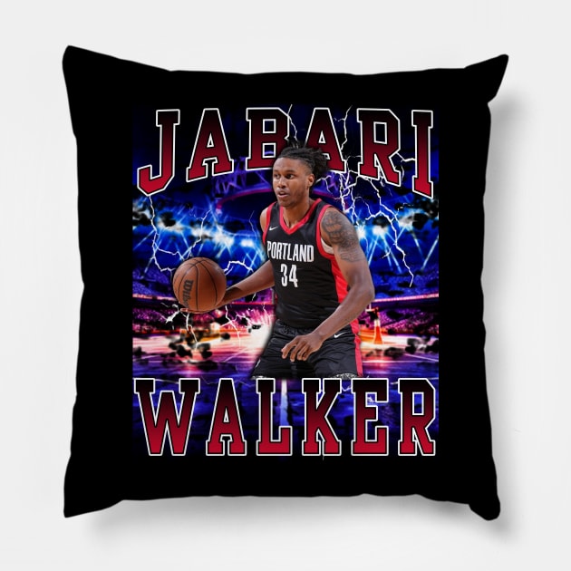 Jabari Walker Pillow by Gojes Art