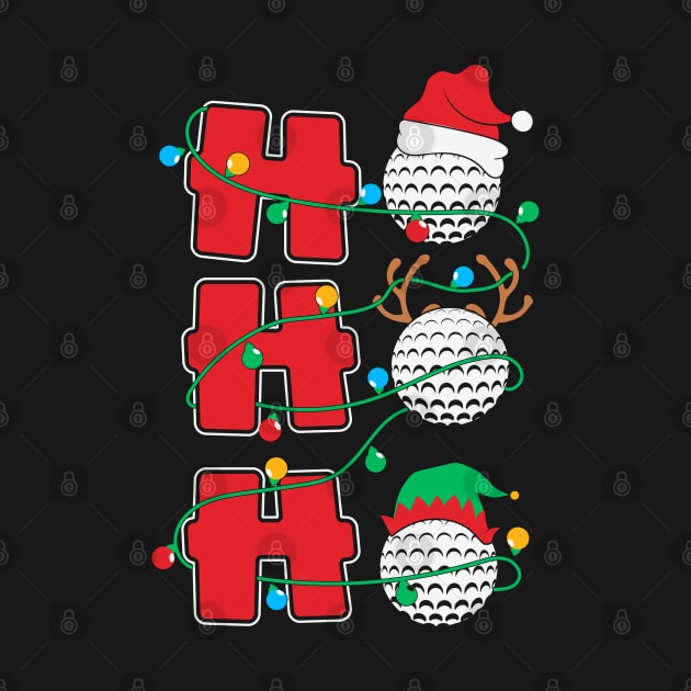 Ho Ho Ho Golf Christmas Gift by BadDesignCo