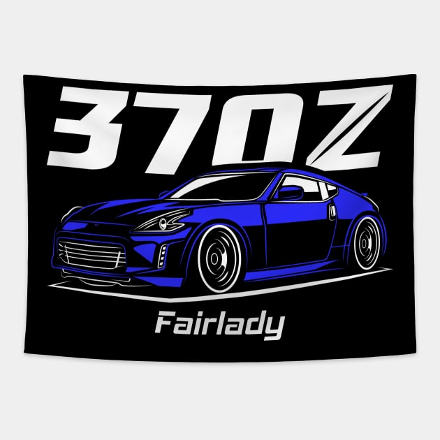 Racing Blue 370Z JDM Tapestry by GoldenTuners