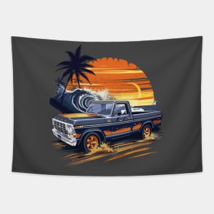 Ford Truck Vintage Highboy Design Tapestry