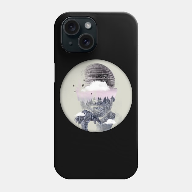 Nature Dome - Double Exposure Phone Case by Vin Zzep