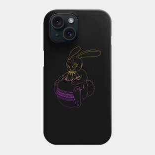 Easter bunny with easter egg Phone Case