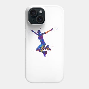 Roller skating girl Phone Case