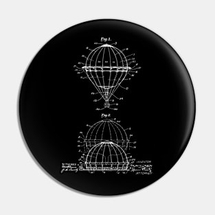 Balloon Vintage Patent Drawing Pin