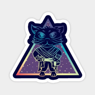 Rainbow Star-cat Magnet