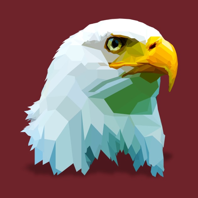 low poly eagle logo by Mens_Passion