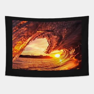 SUNSET IN THE TUBE DESIGN Tapestry