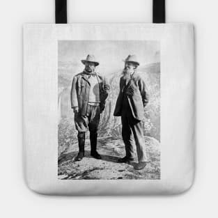 Theodore Roosevelt & John Muir Yosemite National Park California Tote