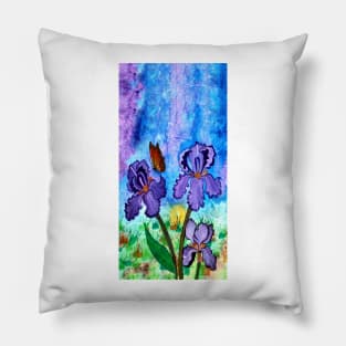 Iris at Sunrise Pillow