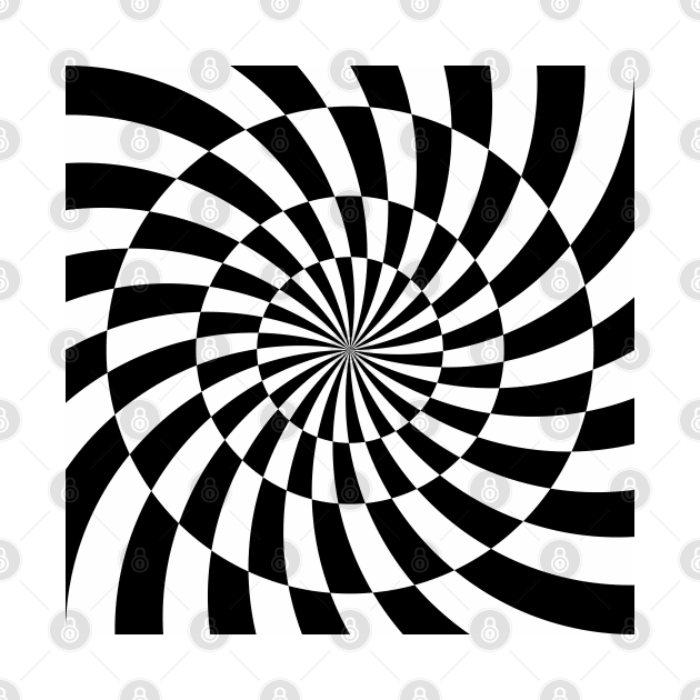Op art spiral mindf*ck by kallyfactory