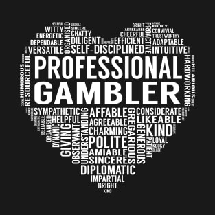 Professional Gambler Heart T-Shirt