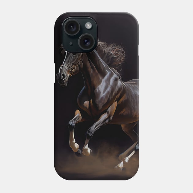 Trakehner Horse - Oil Paint Phone Case by ABART BY ALEXST 