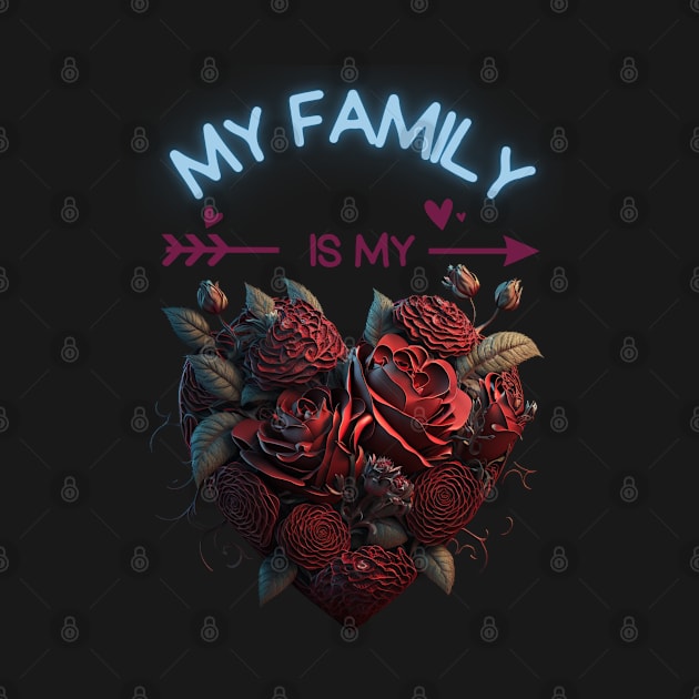 My Family Is My Valentine by Itsheartshop