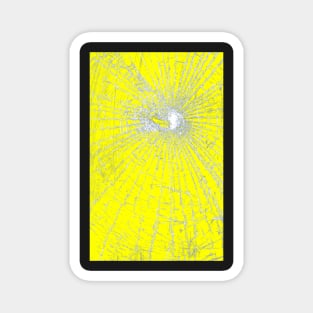 Broken Glass 2 iPhone Yellow Magnet